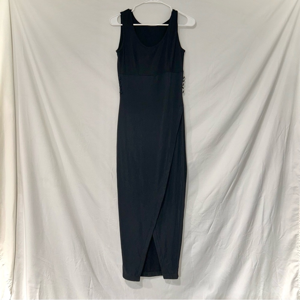 Vintage 90s Black Sleeveless Nordstrom Dress
